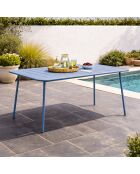 Falcou 6-zits tuintafel blauw - 160x70x72 cm