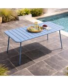 Falcou 6-zits tuintafel blauw - 160x70x72 cm