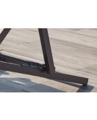 Lot de 2 transats en aluminium Gwen gris - 103x59x96 cm