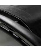 Transat ajustable et empilable avec pieds en acier Winora noir - 168x64x87 cm