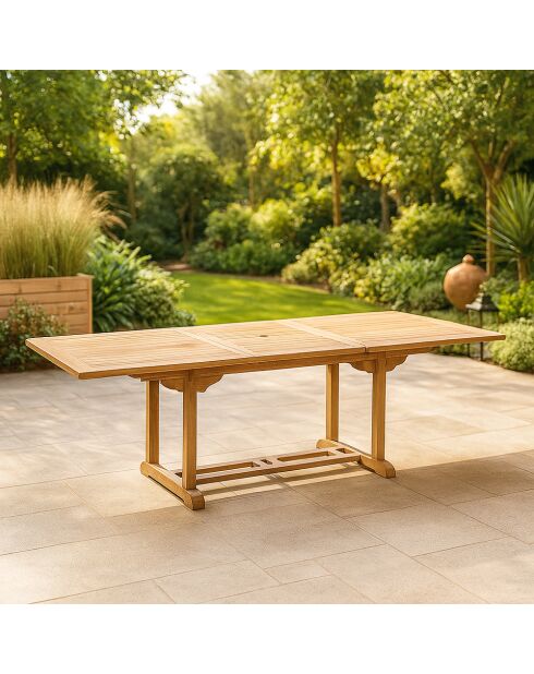 Mesa rectangular Lireno con 10 sillas marrón - 11 piezas