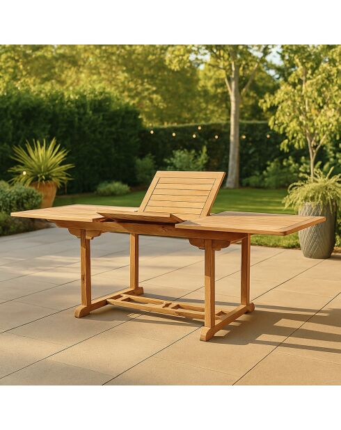Mesa rectangular Lireno con 10 sillas marrón - 11 piezas