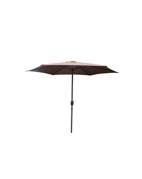 Spetses runder Regenschirm braun - 294x294x245 cm