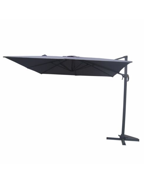 Ivarin Sonnenschirm-Set mit 4 Gewichtsplättchen, grau, 2-teilig