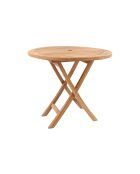 Tavolo rotondo pieghevole 80 cm Thalie marrone - 82x46x75 cm