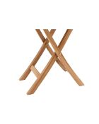 Tavolo rotondo pieghevole 80 cm Thalie marrone - 82x46x75 cm