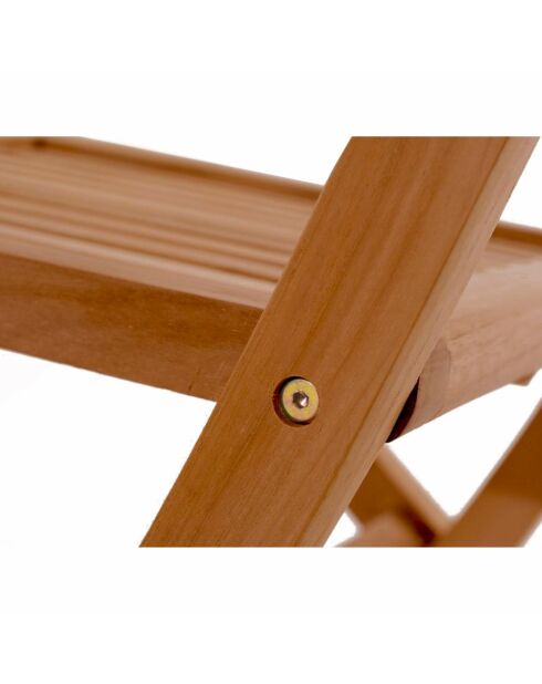 Salon de jardin en teck huilé 8 places avec table ovale et 8 chaises Lobo marron - 9 pièces