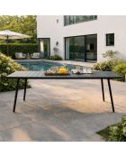 Falcou 10/12 persoons tuintafel donkergrijs - 234x96x72 cm