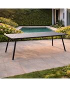 Falcou 10/12 persoons tuintafel donkergrijs - 234x96x72 cm