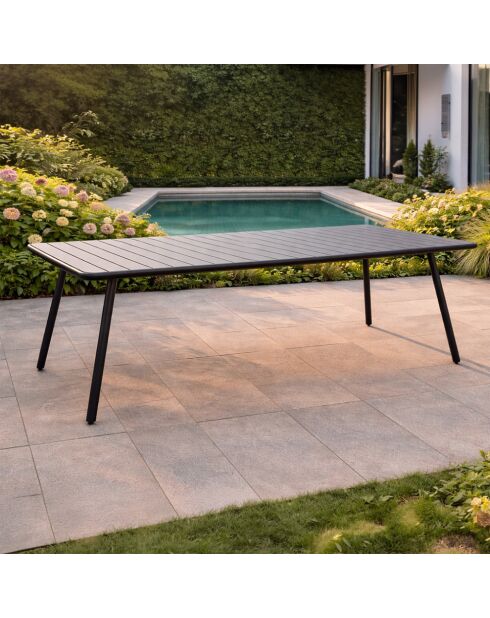 Falcou 10/12 persoons tuintafel donkergrijs - 234x96x72 cm