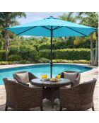 Spetses grauer runder Sonnenschirm - 294x294x245 cm