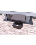 Store banne Helino taupe - 295x200x14 cm
