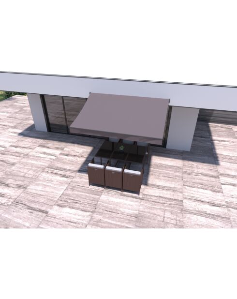 Store banne Helino taupe - 295x200x14 cm