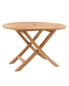 Runder Klapptisch 120 cm Thalie braun - 82x46x75 cm