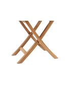 Runder Klapptisch 120 cm Thalie braun - 82x46x75 cm