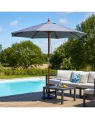 Bodoe grijze ronde parasol - 266x266x255 cm