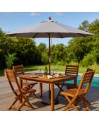 Bodoe grijze ronde parasol - 266x266x255 cm