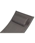 Transat ajustable et empilable avec pieds en acier Winora gris - 168x64x87 cm