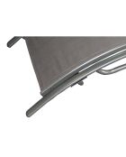 Transat ajustable et empilable avec pieds en acier Winora gris - 168x64x87 cm