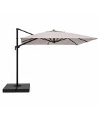Ceret grauer rechteckiger drehbarer versetzter Aluminium-Sonnenschirm - 300x400x258 cm
