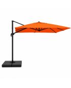 Ceret rechteckiger, versetzter, drehbarer Aluminium-Sonnenschirm, 300 x 400 x 258 cm, Orange