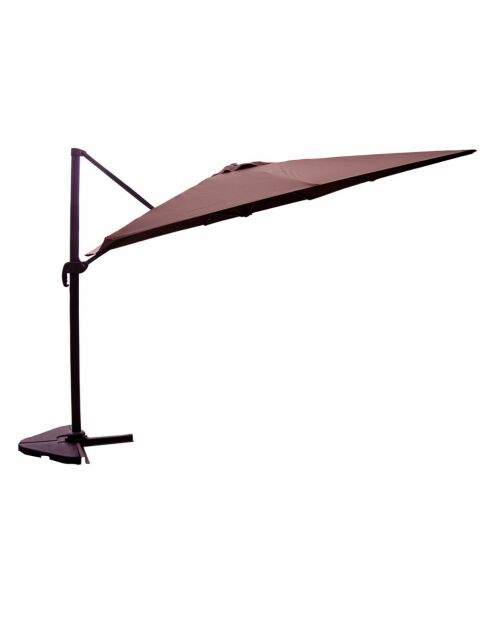 Set ombrellone marrone Ivarin con 4 tessere di pesatura - 2 pezzi