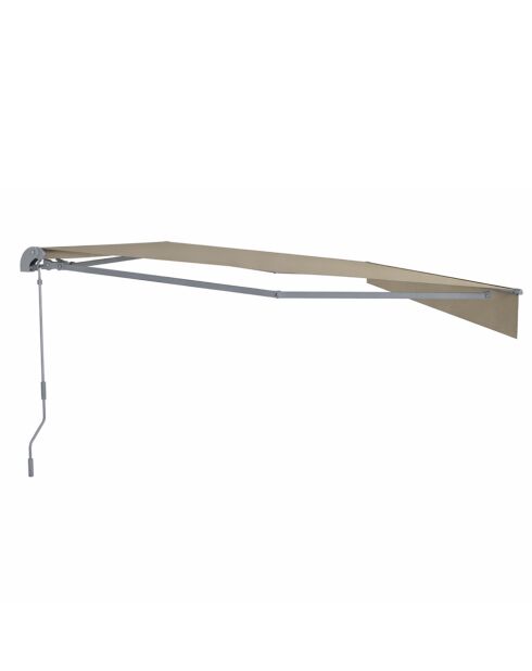 Tenda manuale in alluminio con tela Helino taupe - 395x300x14 cm
