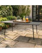 Falcou Gartentisch 8/10 Sitze dunkelgrau - 200x80x72 cm