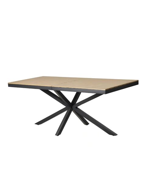 Moita Gartentisch für 8 Personen in brauner Holzoptik, 190 x 80 x 75 cm