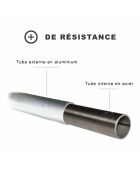 Ombrellone rotondo dritto Talino ecru - 270x270x240 cm