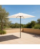 Rechteckiger Schirm Cefalonia ecru - 293x193x245 cm