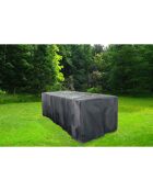 Housse de protection pour salon de jardin Bastos noire - 155x94x68 cm