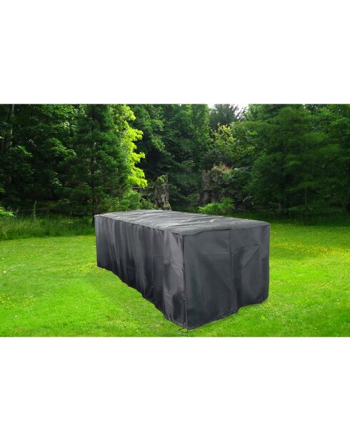 Housse de protection pour salon de jardin Bastos noire - 155x94x68 cm