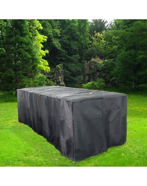 Housse de protection pour salon de jardin Bastos noire - 155x94x68 cm