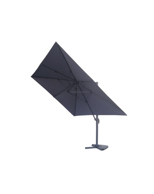 Pacchetto ombrellone rotante offset Koriva con copertura grigia - 300x400 cm
