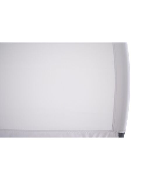 Transat double à bascule avec auvent Paleno noir et gris - 173x139x169 cm