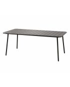 Falcou 6-zits tuintafel donkergrijs - 160x70x72 cm
