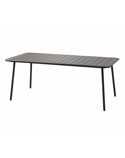 Falcou 6-zits tuintafel donkergrijs - 160x70x72 cm