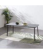 Falcou 6-zits tuintafel donkergrijs - 160x70x72 cm