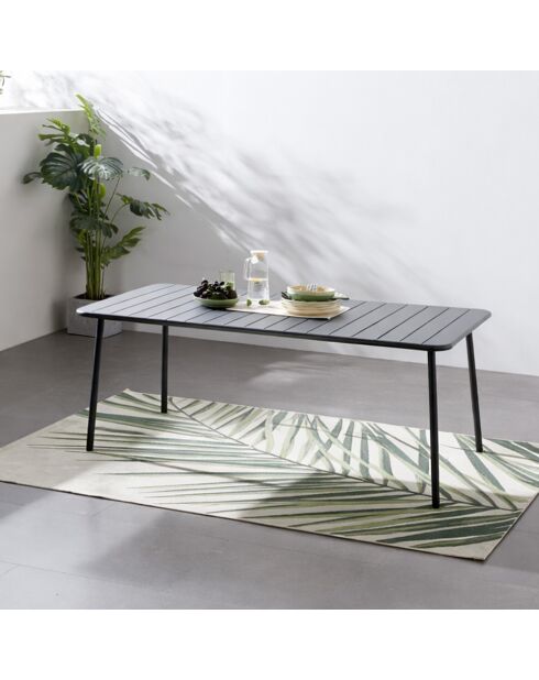 Falcou 6-zits tuintafel donkergrijs - 160x70x72 cm