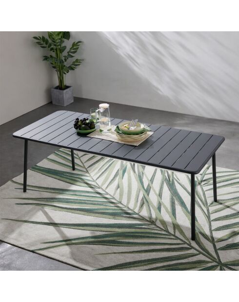 Falcou 6-zits tuintafel donkergrijs - 160x70x72 cm