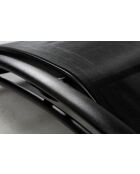 Lot de 2 transats ajustables avec pieds en acier Winora noir - 168x64x87 cm