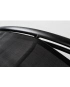 Lot de 2 transats ajustables avec pieds en acier Winora noir - 168x64x87 cm