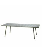 Table de jardin 10/12 places Falcou verte - 234x96x72 cm
