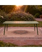 Table de jardin 10/12 places Falcou verte - 234x96x72 cm