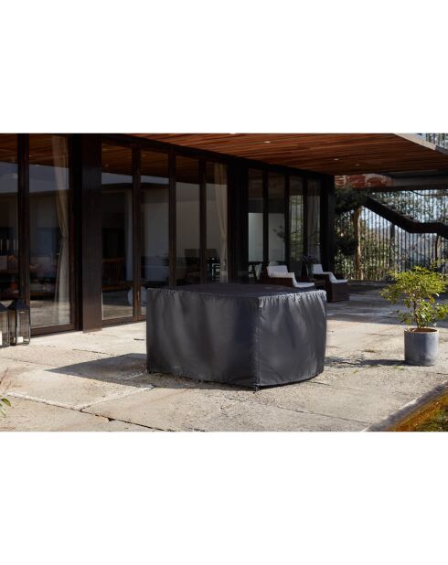 Housse de protection pour salon de jardin Bastos noire - 119x119x70 cm