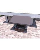 Store banne Helino taupe - 395x250x14 cm