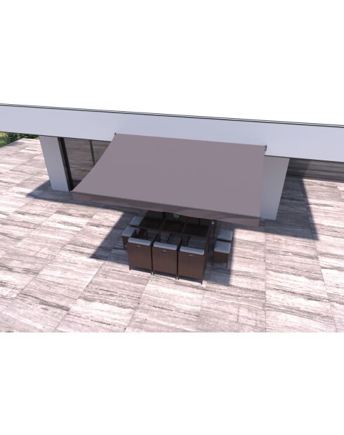 Store banne Helino taupe - 395x250x14 cm