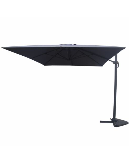 Koriva Sonnenschirm-Set, grau, mit 4 Gewichtsplättchen, 2-teilig