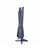 Koriva Sonnenschirm-Set, grau, mit 4 Gewichtsplättchen, 2-teilig